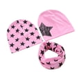 thumbnail image 1 of 3Pcs Star Print Beanie Caps Scarf Set Autumn Winter Crochet Baby Infant Hat, 1 of 10