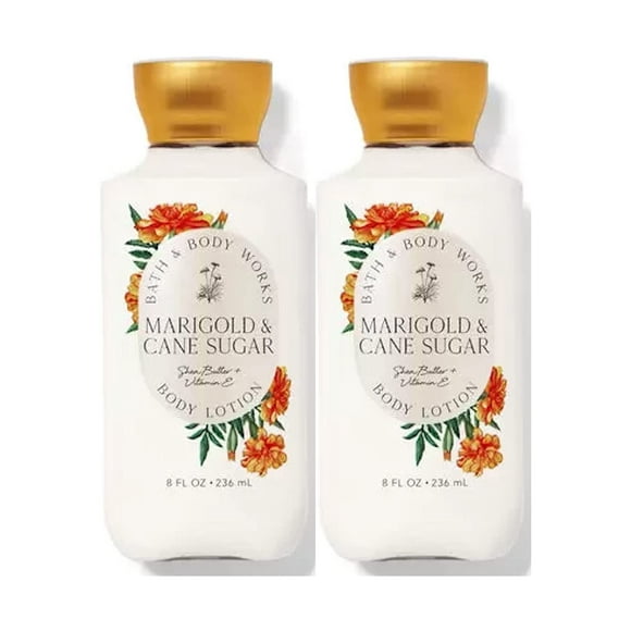 Loción corporal Bath & Body Works, caléndula y azúcar de caña, 240 ml, paquete de 2