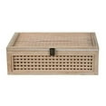 thumbnail image 3 of Woven Wood Decorative Bo x - Natural Finish, 3 of 5