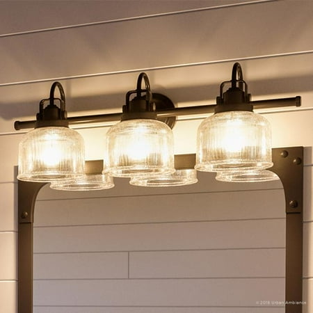 Double Shade Bath Urban Ambiance Luxury Farmhouse Bath Fixture, Size: 8-3/4