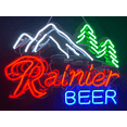 thumbnail image 2 of Queen Sense 20" Rainiers Beer Mountain Neon Sign Acrylic Man Cave Handmade Neon Light 120RBMA2, 2 of 2
