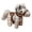 A004- Clear (D), variant on Horse Stuffed Animal 4.5 Inch Checkered Horse Plush for Home Office Desk Decor Gift for Horse Lover Luxury Stuffed Animal with Leather Saddle