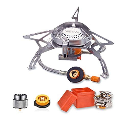 Outdoor Camp Stove Burner Ultralight Backpacking Gas Butane Propane Canister 