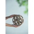 thumbnail image 5 of A&B Home Hollow Decorative Wooden Orb 8.1" x 8.1" x 8.1", 5 of 9