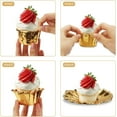 thumbnail image 2 of LQQBOX Gold Cupcake Cups, 50pcs Disposable Foil Muffin Liners, Gold Cupcake Baking Cups, Aluminum Cupcake Tip Pan Ramekin Holders, Little Baking Cups, 2 of 7