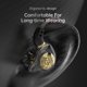 thumbnail image 5 of Audífonos deportivos HiFi con auriculares con micrófono para teléfonos (enchufe negro negro), 5 of 9