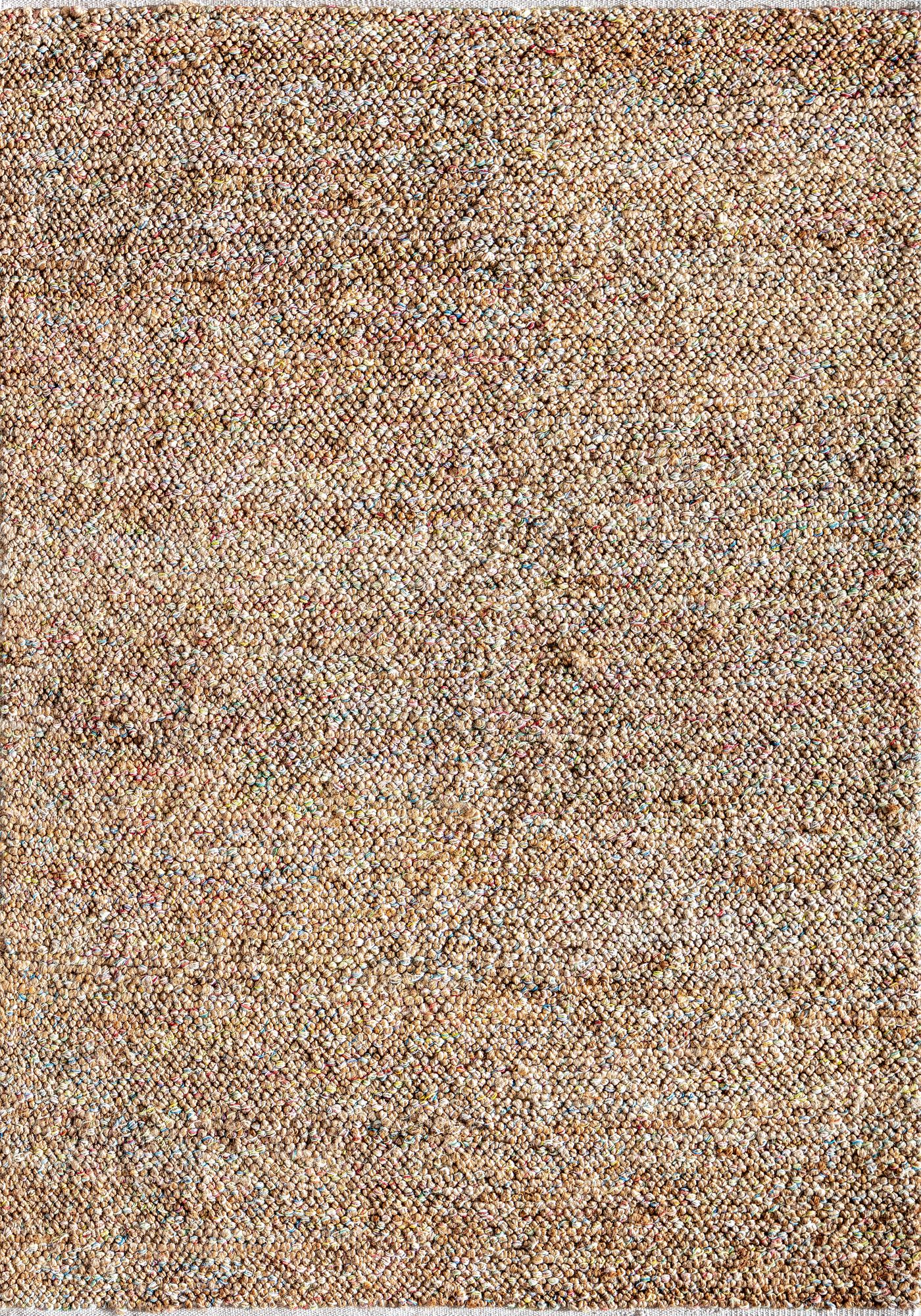 Rugs America Rainbow Confetti DR10A Solid Farmhouse Orange Area Rug, 8’0”x10’0”