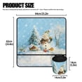 thumbnail image 5 of ZIATUBLE Xmas Snowman Sewing Machine Pad Organizer Snowflakes Sewing Machine Muffling Mat Washable Sewing Machine Pad for Table with Detachable Pouch Sewing Home Decoration, 5 of 5