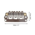 thumbnail image 3 of Unique Bargains 20 Pcs U Shape Snap Hair Extension Clips for Hair Extension Brown, 3 of 5