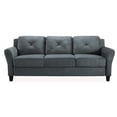 thumbnail image 3 of LifeStyle Solutions Transitional 2 Piece Sofa and Loveseat Set in Dark Gray, 3 of 10