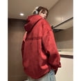 thumbnail image 3 of Spring Suede Hoodie Couple'S Hooded Sweatshirt Beige L, 3 of 5