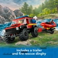 thumbnail image 6 of LEGO City 4x4 Fire Truck with Rescue Boat Building Toy - Fire Truck Toy for Kids, Boys & Girls, Ages 5+ - Gift for Christmas - Pretend Play Set for Preschool - 60412, 6 of 8
