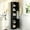 Black - A, variant on 71" Tall Corner Storage Cabinet – 5-Tier Metal with 2 Doors & Adjustable Shelves, Black for Kitchen Pantry