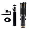 thumbnail image 2 of Ganfancp Móvil Universal Hd Lente 38X No Negro 4K Rojo Película Teleobjetivo Cámara Externa Liquidación Ventas Hoy Ofertas Prime Un Telescopio + Trípode + Soporte para Móvil + Bolsa de Almacenamiento, 2 of 7