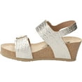 thumbnail image 3 of Women's Mephisto Lissandra Slingback Nickel Star/White Cuba Metallic Leather 10 M, 3 of 6