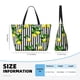 thumbnail image 4 of Easygdp Lemons on Striped Bolsa de Viaje de Playa de Gran Capacidad, Bolsa Tote Perfecta para la Playa, Escapadas de Fin de Semana y Viajes, 4 of 7