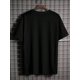 thumbnail image 3 of Camiseta de manga corta con cuello redondo y gráfico con eslogan estampado para hombre, 3 of 6