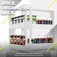 esafio 2 Tier Kitchen Spice Organizer Rack MultiFunction Rotating Storage Shelf Slide Kitchen