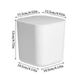 Flash Deal! Desktop Trash Can Mini Flip Storage Bin White, 1* Desktop
