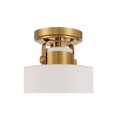 thumbnail image 4 of Possini Euro Design Courtney Modern Ceiling Light Semi Flush Mount Fixture 10" Wide Soft Gold Metal White Drum Shade for Bedroom Kitchen Living Room, 4 of 9
