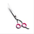 thumbnail image 1 of 1 Pcs Dog Grooming Scissors Curved Stainless Steel Blades Pet Grooming Scissors Seven Inch, 1 of 5