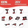 thumbnail image 6 of BOTKK 2Pack 3.5Ah 20V Battery Replacement for CMCB205 20V MAX CMCB204 CMCB202 CMCB201 CMCD700C1 CMCS500B Compatible with V20 Cordless Power Tools, 6 of 6