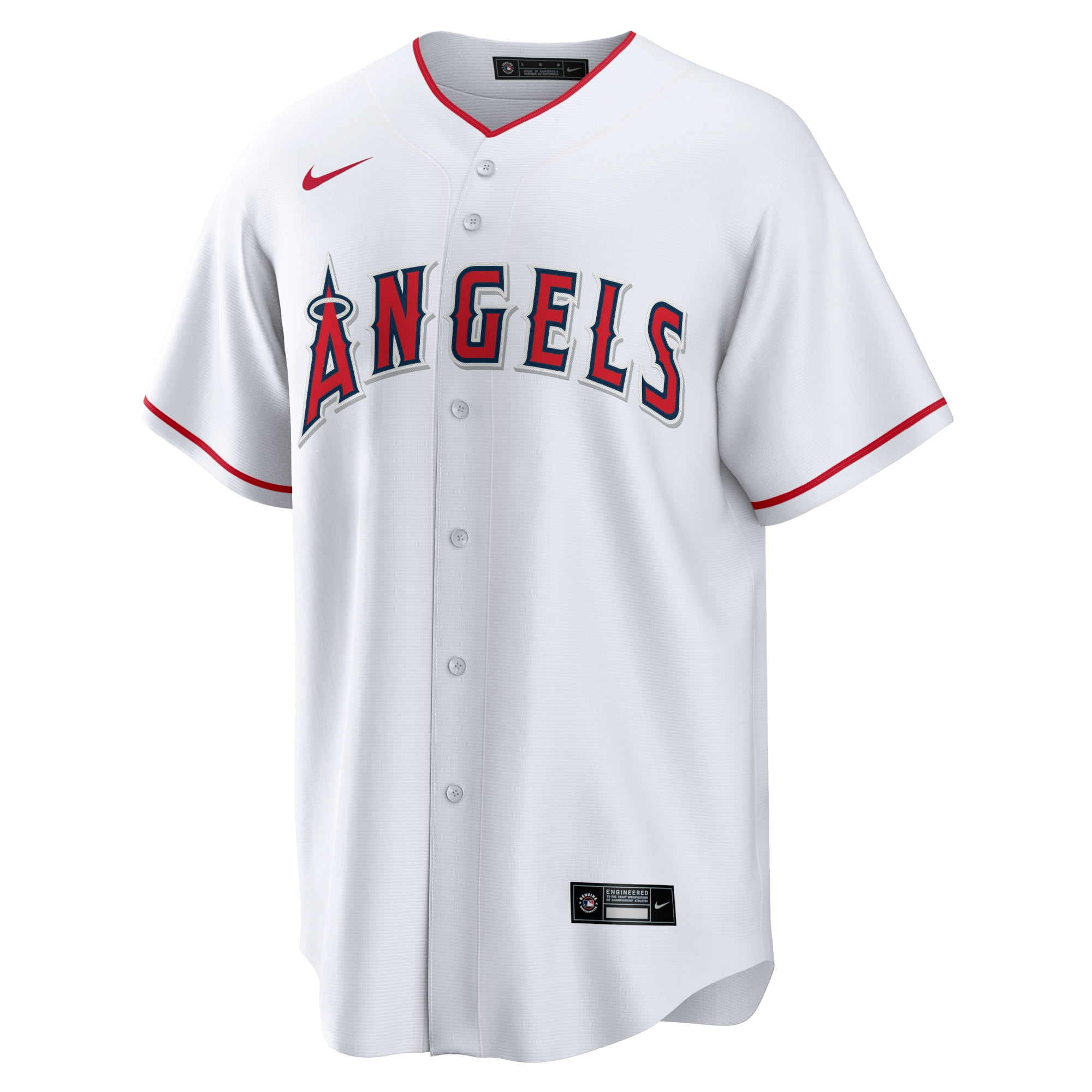 Men's Nike White Los Angeles Angels Home 2020 Replica Team Jersey