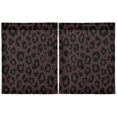 thumbnail image 2 of Leopard Pattern Tier Curtains Tier Kitchen Living Room Bedroom Balcony 2 Panels 27x36 Inch, 2 of 9