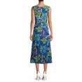 thumbnail image 3 of Evan Picone Women's Sleeveless Midi Dress with Rouched Belt, 3 of 6