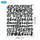 thumbnail image 2 of Uxcell Letras y Números Adhesivos, 16 Hojas de Calcomanías en Cursiva, Negro, 2 of 6