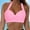 Pink, variant on TYGHBN Women Swimwear Tops Underwire Full Coverage Bikini Top Push Up Swim Crop Top Tie Back Bathing Suit Tops Bikini Wax Strips for Women Sensitive Skin Womens plus Size Bikini Womens Strapless