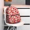thumbnail image 6 of Daiia Cute Strawberry School Backpack for Men Women, Unisex Large Waterproof Bookbag Schoolbag Casual Daypack for High School/College/Teens/Travel/Work Black, 6 of 8