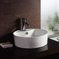 thumbnail image 2 of Wells Sinkware CGA1818-6W 18 in. Round Vitreous Ceramic Vessel Bathroom Sink in White, 2 of 4