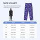 thumbnail image 4 of Balery Skull daisy purple Pantalones de pijama para hombre, pijama ultraligero, pantalón de descanso-Large, 4 of 6