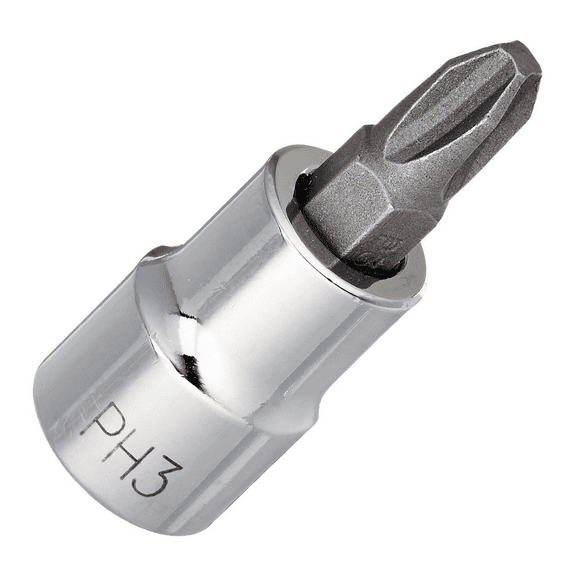 Phillips Bit Socket, #3 Phillips, 3/8" Drive