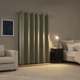 thumbnail image 2 of Sun Zero Graham 2-pack Magnetic Closure 100% Blackout Grommet Curtain Panel Pair, 40"W x 63"L, Sage Green, 2 of 8