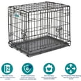 thumbnail image 2 of Enhanced iCrate Dog Crate with Leak-Proof Pan & Secure Doors for Small Dogs, 2 of 7