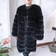 thumbnail image 2 of LHXDW-abrigo largo de piel sintética de zorro para mujer, chaqueta mullida de alta calidad, 90CM de largo, Invierno, 2 of 5