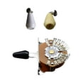thumbnail image 4 of Interruptor selector de pastilla de guitarra eléctrica, con tornillos, 12 teclas, piezas de actualización, accesorio de guitarra, interruptor de hoja, 4 of 9