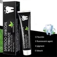 thumbnail image 4 of Fluoride Free Mint Toothpaste Natural Bamboo Activated Charcoal Teeth Whitening, 4 of 5