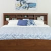 Prepac King Size Bed Headboard: Stylish Cherry King Headboard with Bookcase for King Size Beds, Freestanding (81.5" W x 43" H x 11" D) - CSH-8445