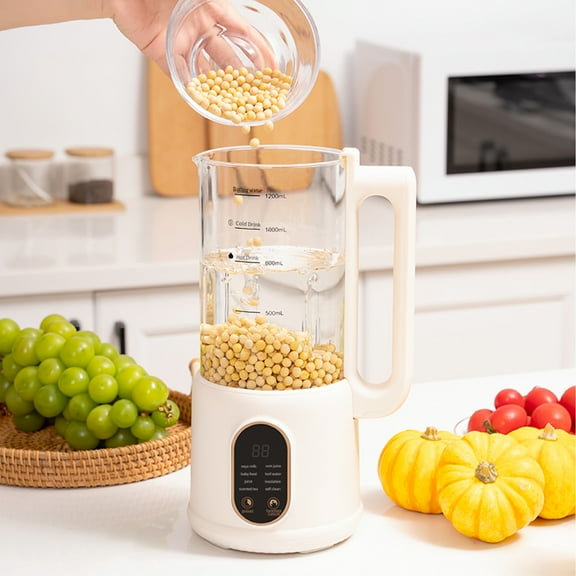 40oz 8 in 1 Automatic Nut Milk Maker Blender with Delay Start Keep Warm Boil Water Touch Control 20000RPM for Soya Milk Scented Tea Corn Juice Plant Based Milks
