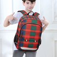 thumbnail image 6 of FORMRS School Backpack 17" Student Travel Bag with Laptop Compartment, Red and Blue Pattern, 6 of 7