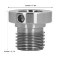 thumbnail image 2 of Stainless Steel Lathe Spindle Adapter with 33mm Male & 25mm Female Threads for Woodworking Lathe Extension, Durable & Compact Design, 48mm Length & Width, Secure & Rust-Resistant., 2 of 6
