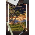 thumbnail image 3 of Morro Bay, California, Town View with Morro Rock (12x18 Wall Art Poster, Room Decor), 3 of 3