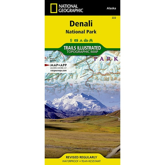 National Geographic Trails Illustrated M Denali National Park and Preserve Map, Book 222, (Paperback)