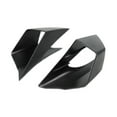 thumbnail image 3 of 2 deflectores de viento laterales para motocicleta, accesorios, piezas de actualización, piezas decorativas. Negro oscuro, 3 of 8