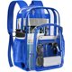 thumbnail image 1 of Mochila transparente PAMANO transparente Heavy Duty para universidad, azul, 1 of 8