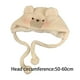 thumbnail image 2 of Gorro de oso de peluche de invierno, de animales de dibujos animados suave para pesca de viaje en motocicleta Blanco Zulema Gorro cálido de felpa, 2 of 8