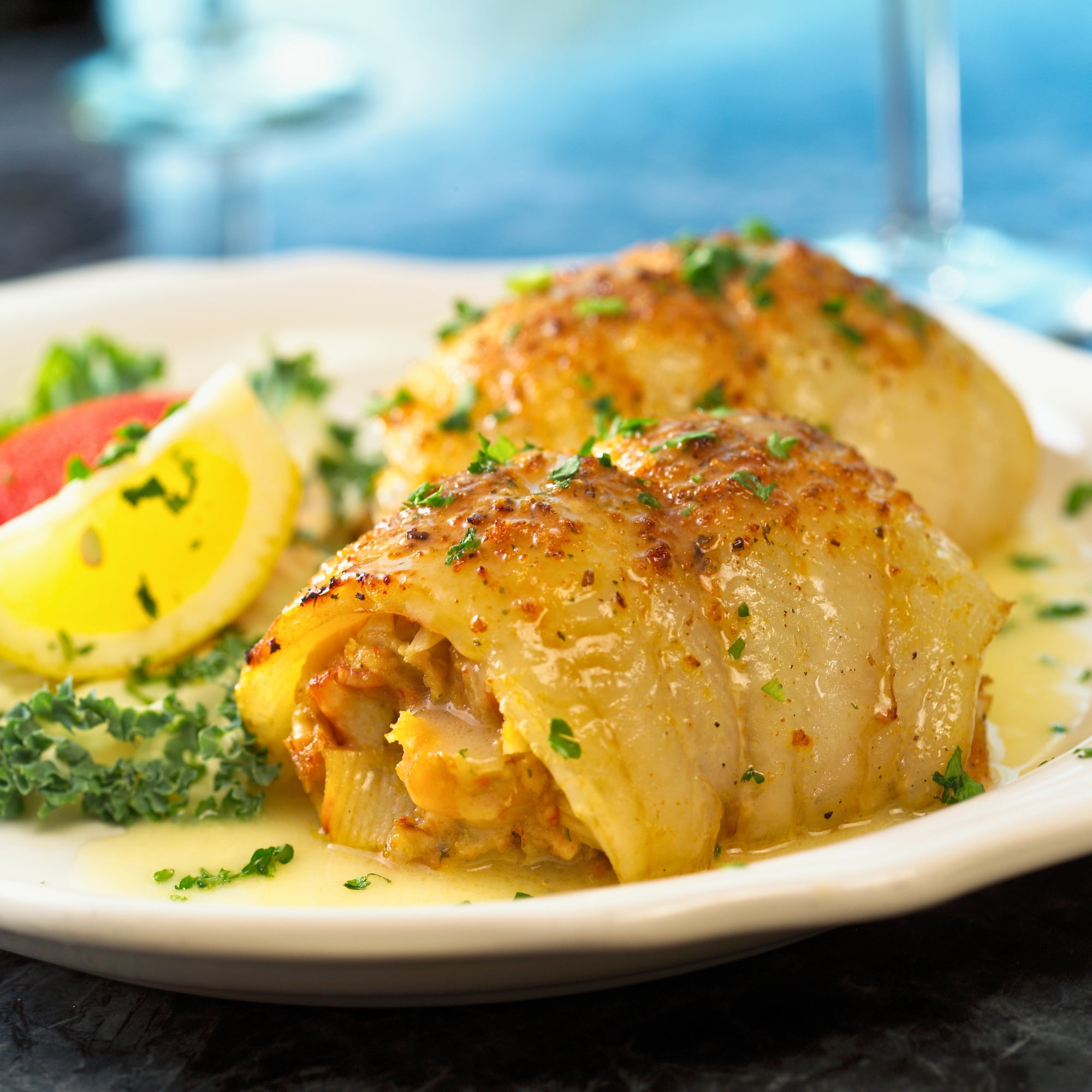 Today Gourmet Sole Stuffed with Scallops and Crab - 16-5oz Fillets - (5lbs.)